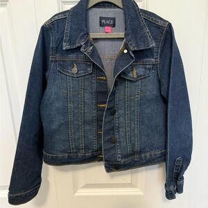 Denim Jacket with Button Details